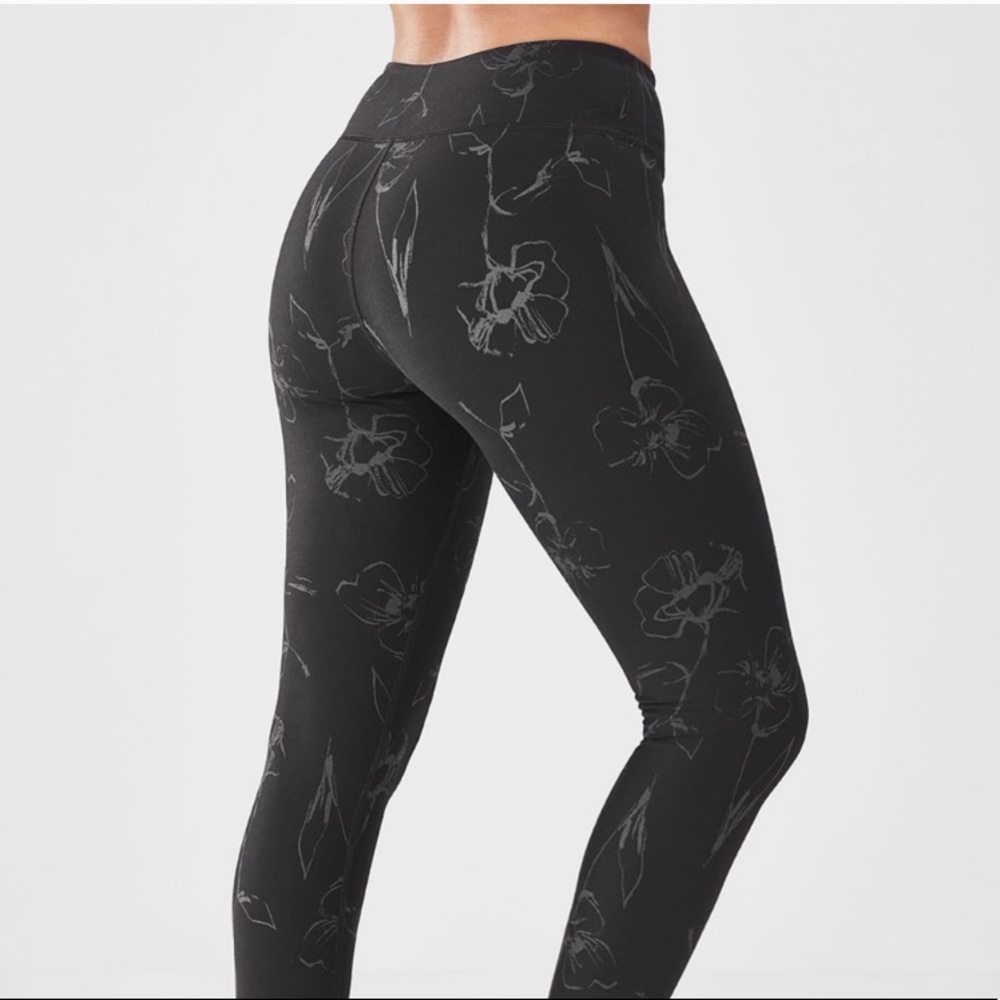 7/8 Fabletics Floral Pattern Leggings - image 2